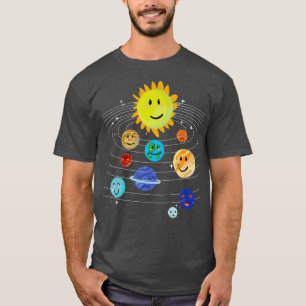 Camiseta Universe Science Solar System Astronomía Cute Plan