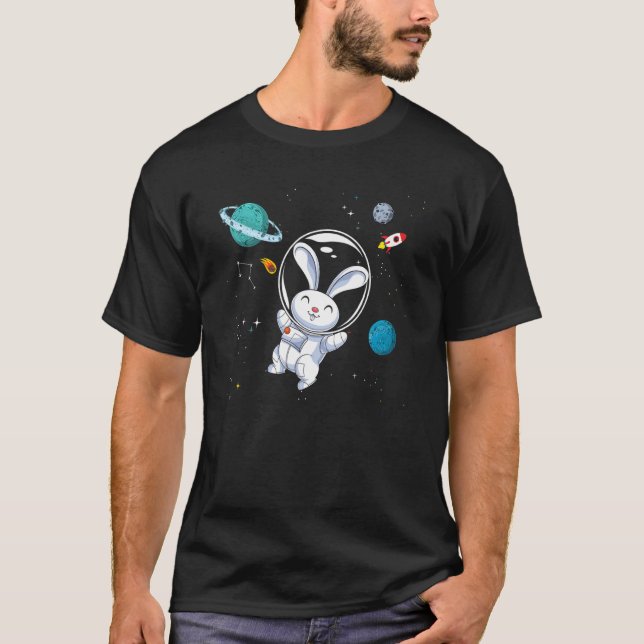 Camiseta Universe Space Travel Animal Rabbit Bunny Astron (Anverso)