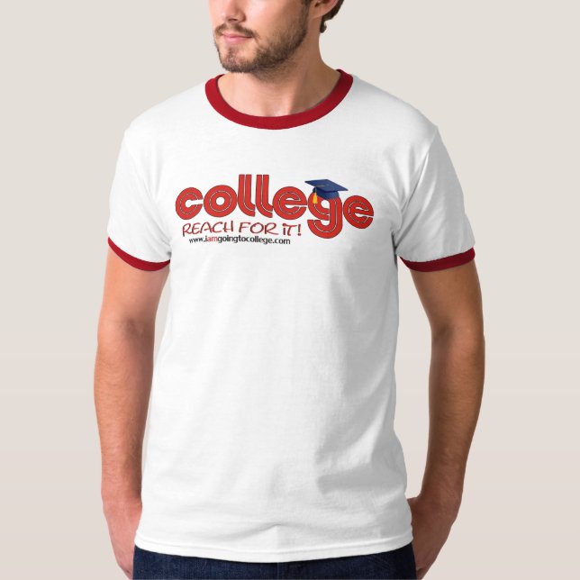 Camiseta universidad: alcance para él (Anverso)