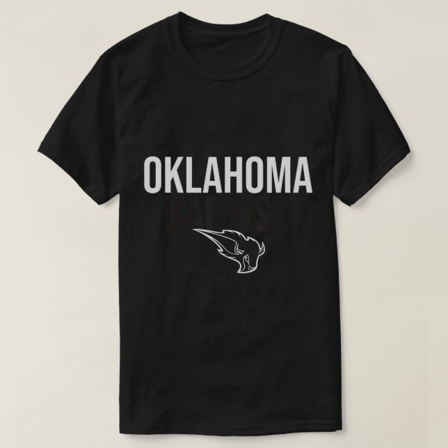 Camiseta Universidad Bautista de Oklahoma, OBU Bison, apila (Diseño del anverso)
