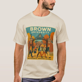 Camiseta Universidad Brown - Campus Vintage Walk Tee