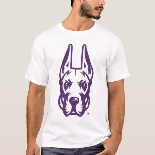 Camiseta Universidad de Albany Gran Cabeza de Mascota Dane