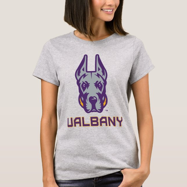 Camiseta Universidad de Albany Great Danes (Anverso)
