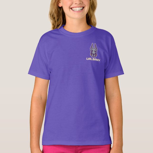 Camiseta Universidad de Albany Great Danes (Anverso)