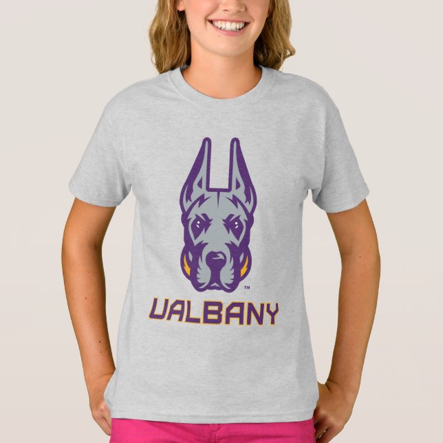 Camiseta Universidad de Albany Great Danes (Anverso)