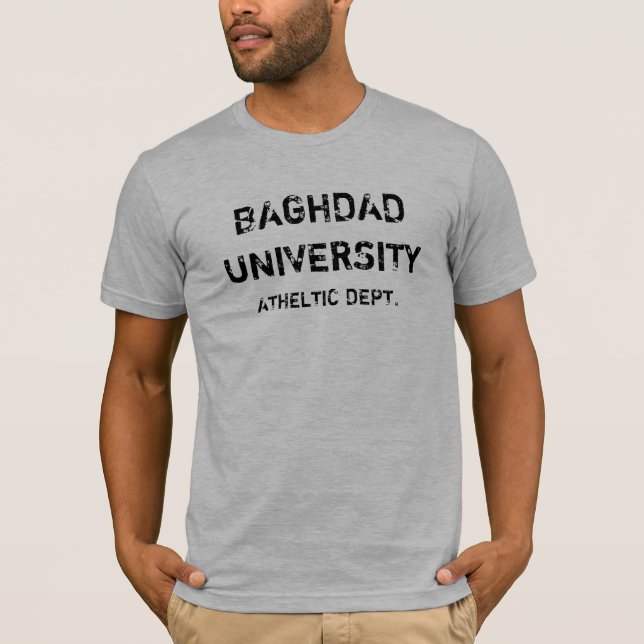 CAMISETA UNIVERSIDAD DE BAGDAD, DEPARTAMENTO DE ATHELTIC (Anverso)