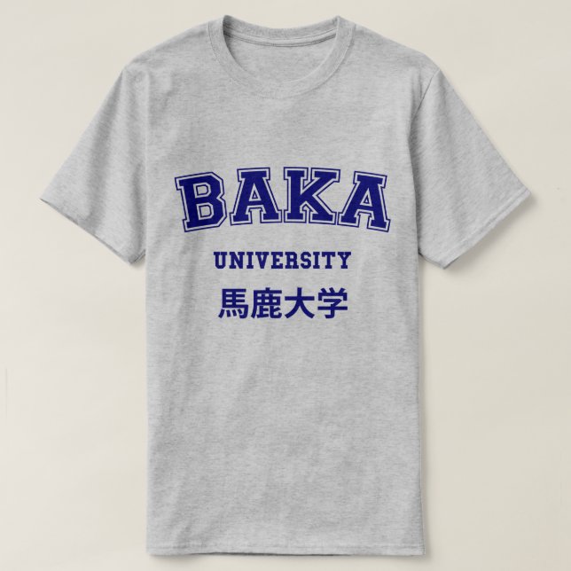 CAMISETA UNIVERSIDAD DE BAKA (Diseño del anverso)