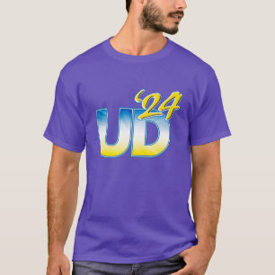 Camiseta Universidad de Delaware UD 24 Logo Azul Amanecer O