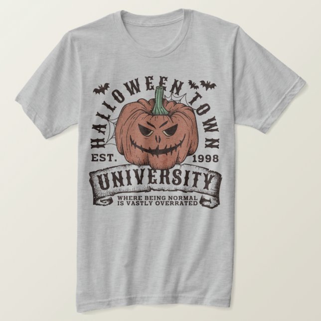 Camiseta Universidad de Halloween con calabaza (Anverso del diseño)