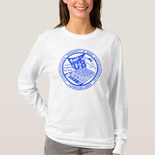 Camiseta Universidad de la manga larga de la señora oficia