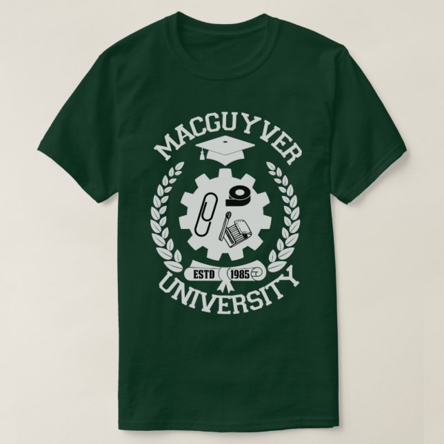 Camiseta Universidad de Macguyver (Diseño del anverso)