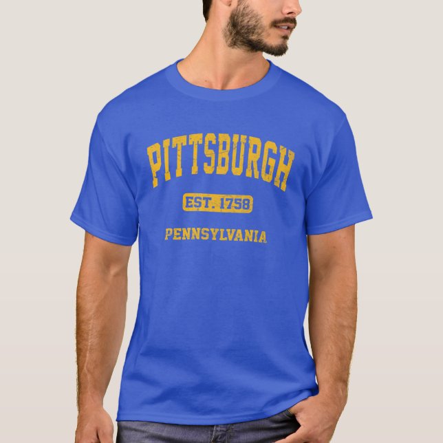 Camiseta Universidad de Pittsburgh Pennsylvania Vintage (Anverso)