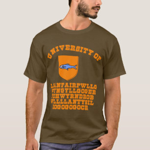 Camiseta Universidad del nombre más largo en inglés