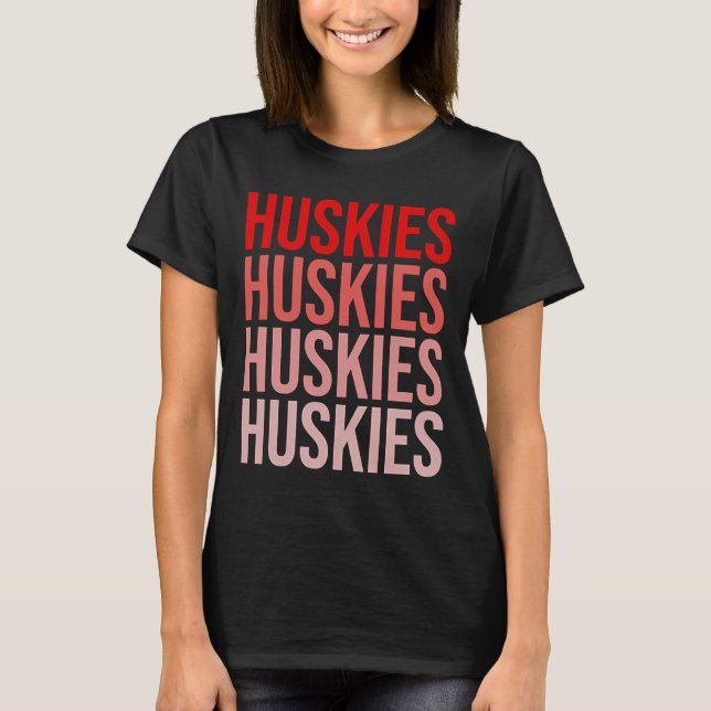 Camiseta Universidad del Noreste Nu Huskies Boston (Anverso)