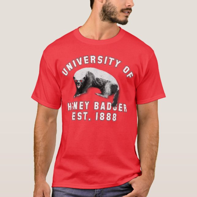 Camiseta Universidad del tejón de miel (Anverso)