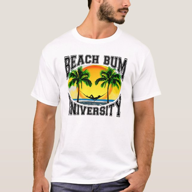 Camiseta Universidad del vago de la playa (Anverso)