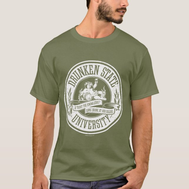 Camiseta Universidad Estatal de Drunken (Anverso)