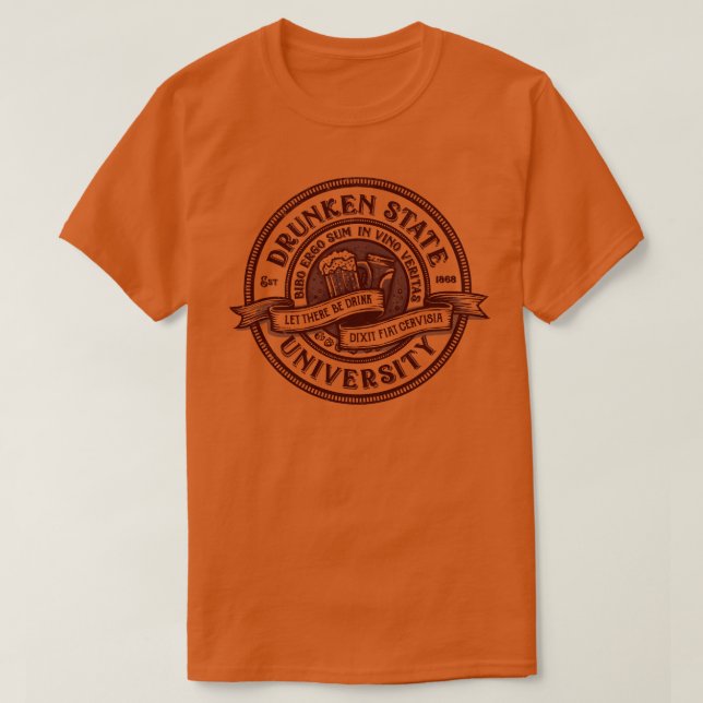 Camiseta Universidad Estatal de Drunken (Diseño del anverso)