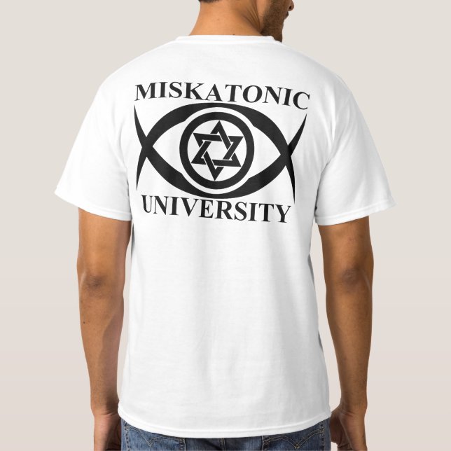 CAMISETA UNIVERSIDAD MISKATÓNICA (Reverso)