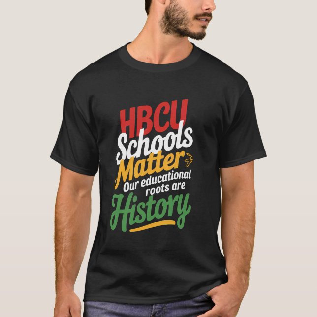 Camiseta Universidad Negra HBCU Asuntos Escolares Afroameri (Anverso)