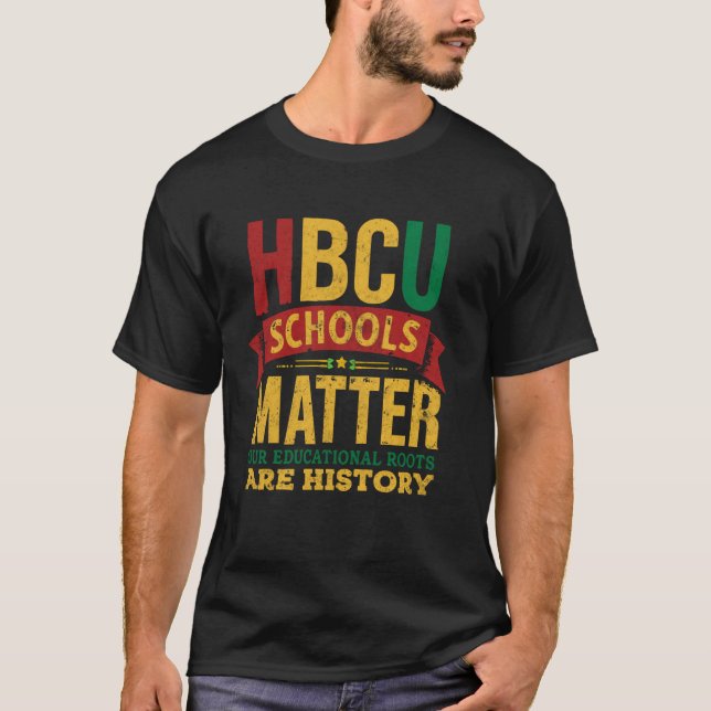Camiseta Universidad Negra HBCU Asuntos Escolares Afroameri (Anverso)