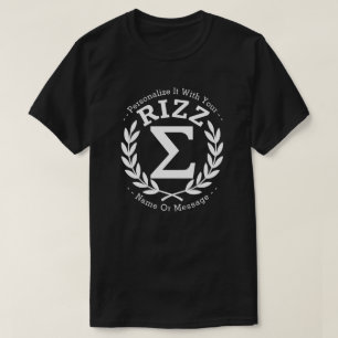 Camiseta Universidad Sigma Rizz PERSONALIZADA