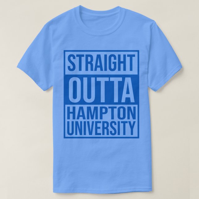 Camiseta Universidad Straight Outta Hampton (Diseño del anverso)