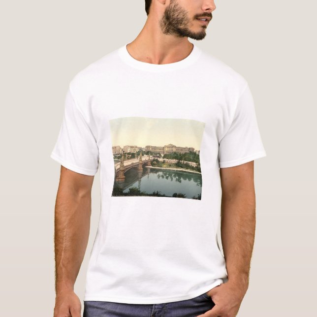 Camiseta Universidad y puente, Estrasburgo, Alsacia, (Anverso)