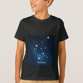 CAMISETA UNIVERSO AZUL ESTRELLADO ELEGANTE DE LA ACUARELA -