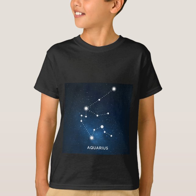 CAMISETA UNIVERSO AZUL ESTRELLADO ELEGANTE DE LA ACUARELA - (Anverso)