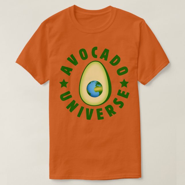 Camiseta Universo de aguacates (Diseño del anverso)