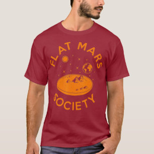Camiseta Universo de ciencia ficción Flat Mars Society Pla