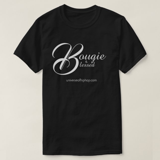 Camiseta Universo de Hip Hop Bougie Blessed (Diseño del anverso)