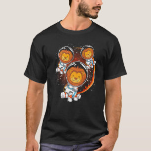 Camiseta Universo Espacio África Ciencia Animal León Astron