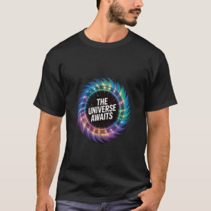 Camiseta Universo Espera Diseño de Galaxia Cósmica para Ast