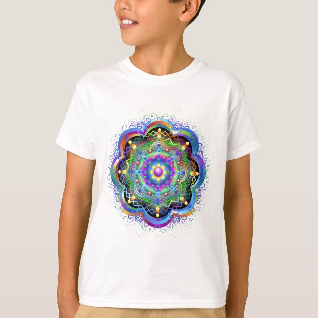 Camiseta Universo Mandala Psicodélico  (Anverso)