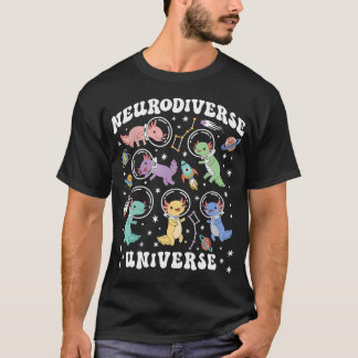 Camiseta Universo Neurodiverso Axolotl Espacio Autismo Aba