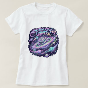 Camiseta Universo Neurodiverso Galaxia Neon