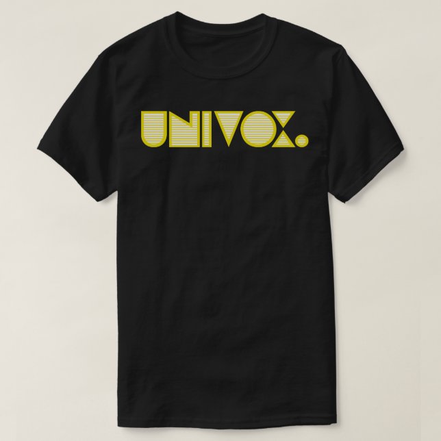 Camiseta Univox Retro Guitar Bass Amp 2 (Diseño del anverso)