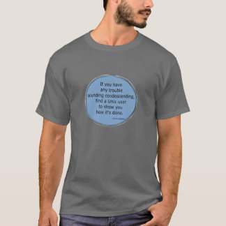 Camiseta Unix condescendiente - Scott Adams
