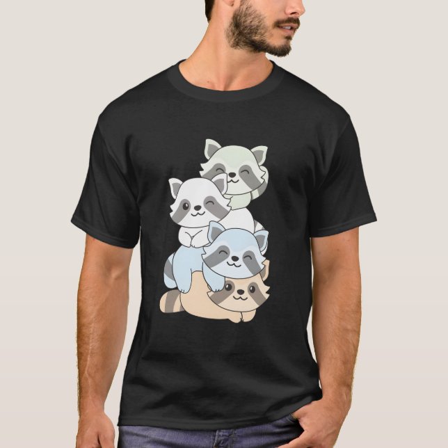 Camiseta Unlabeld Flag Pride Month Lgbtq Unlabeld Raccoon (Anverso)