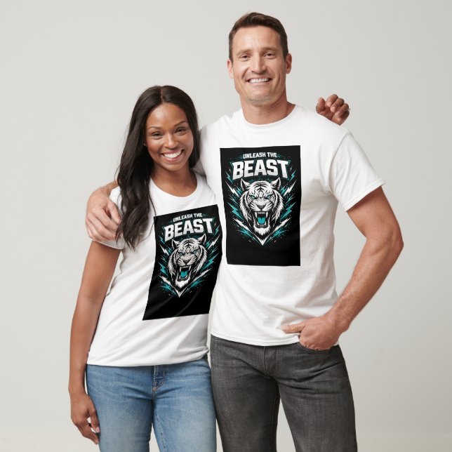 Camiseta Unleash The Beast - Powerful Lion Graphic T-Shirt (Unisexo)