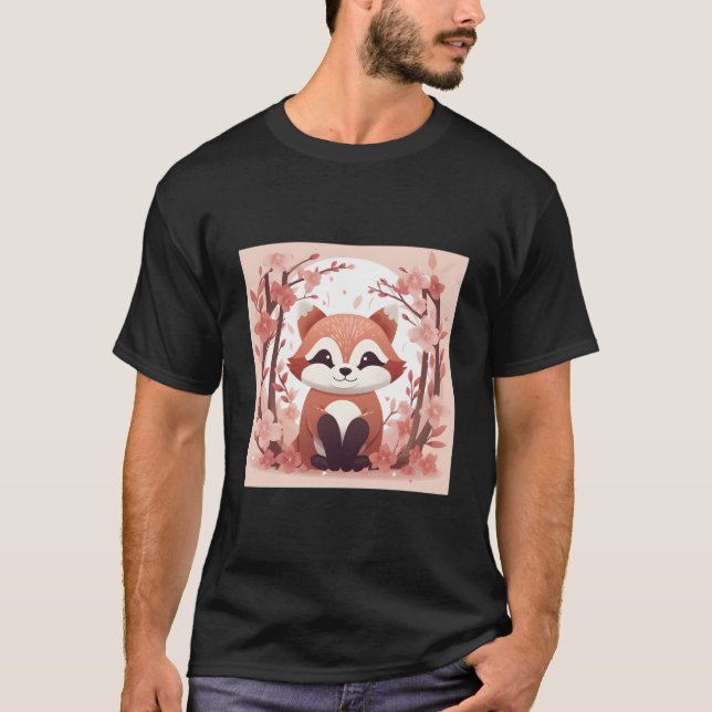 Camiseta Unleash Your Ness With Our Red Panda And Cherry Bl (Anverso)
