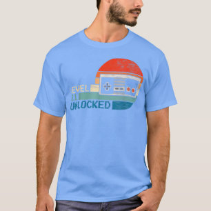 Camiseta Unlocked Level 21 Birthday Boy Video Game Controll