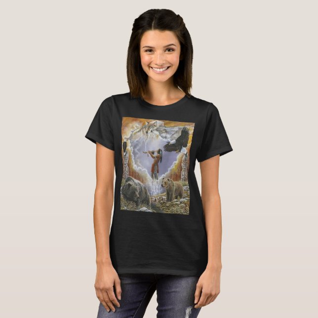 Camiseta Uno con la naturaleza (Anverso completo)