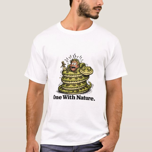 Camiseta Uno con la naturaleza (Anverso)