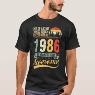 Camiseta Uno De Los 36 Años De Bei De Kind Ltd, Septiembre