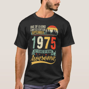 Camiseta Uno De Los 47 Años De Bei De Kind Ltd, Septiembre 