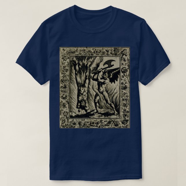 Camiseta Uno de los problemas de ir al infierno (Diseño del anverso)
