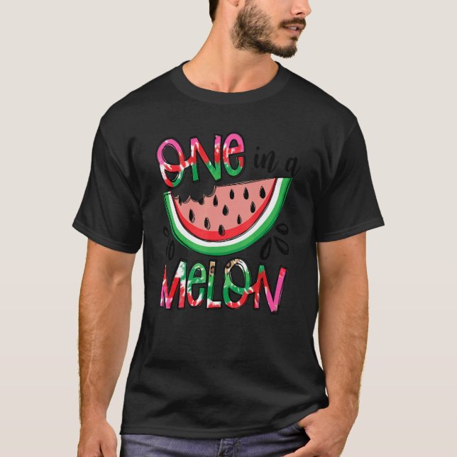 Camiseta Uno De Los Veranos De Amor De La sandía Que Dice H (Anverso)